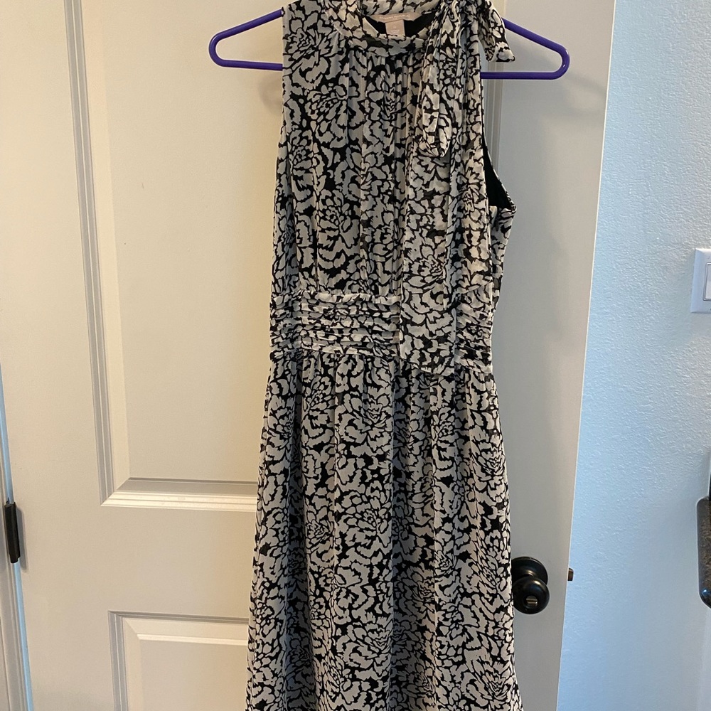 Black and white floral  dress